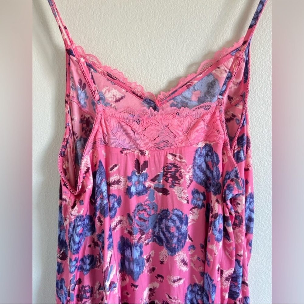 Free People First Date Printed Maxi Slip Dress in Sweet Pink Combo, XS - Picture 6 of 10